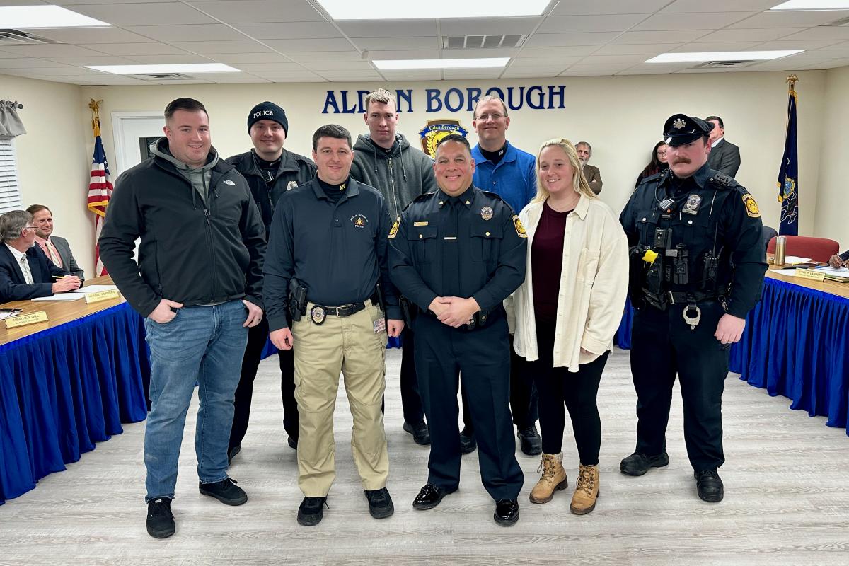 Aldan Police Chief Steve Ziviello and the Aldan Police Department