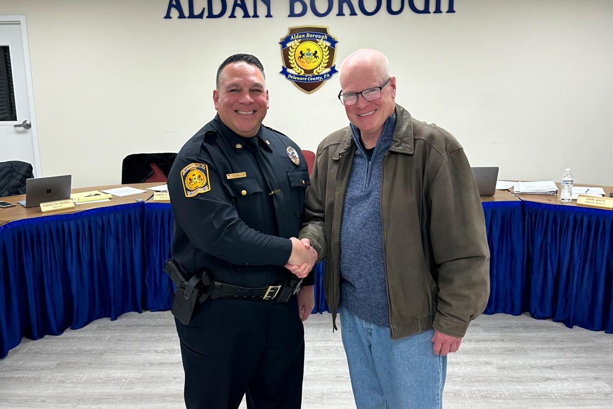 Aldan Police Chief Ziviello and former Police Chief Coppola