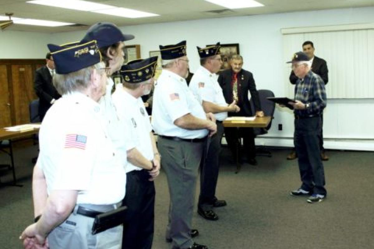 Charley Duffy honored by American Legion